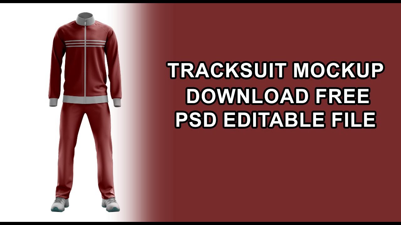 Free Download Tracksuit  Mockup | Link in Description | PSD Editable File