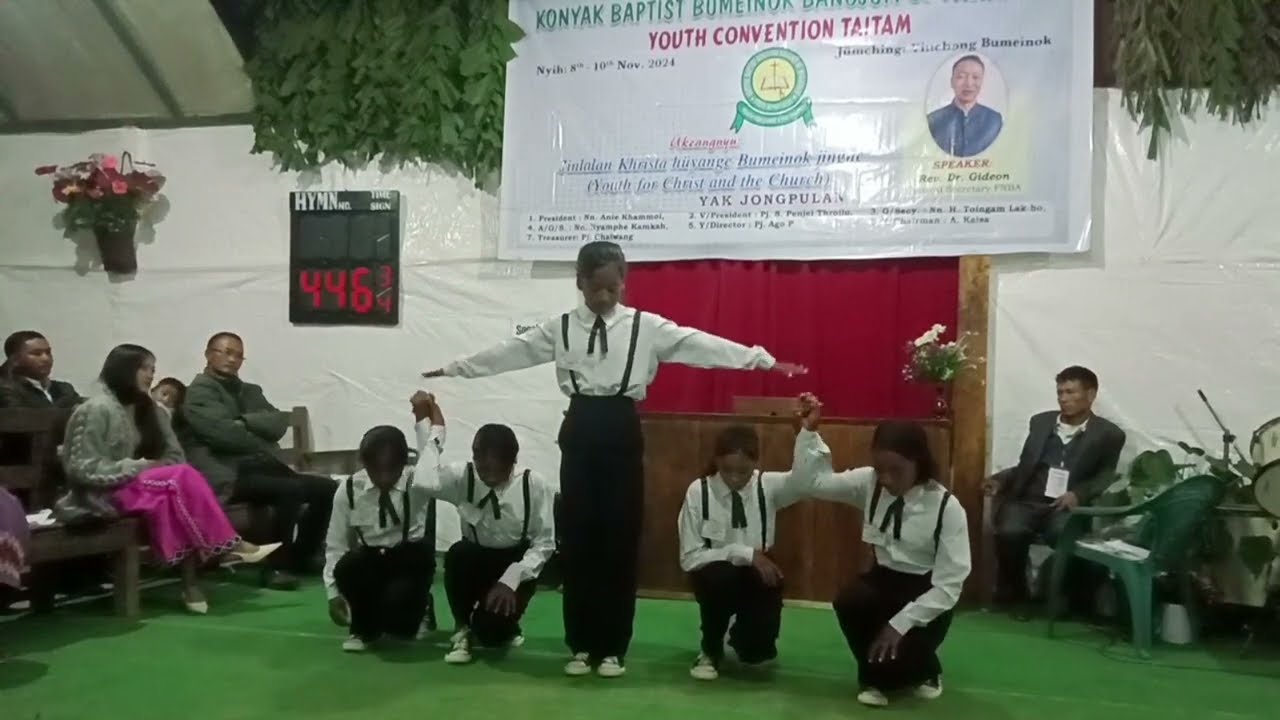 14 session KBBBM YOUTH CONVENTION choreography competition 2024 top 4 Langkho Baptist Church Youth