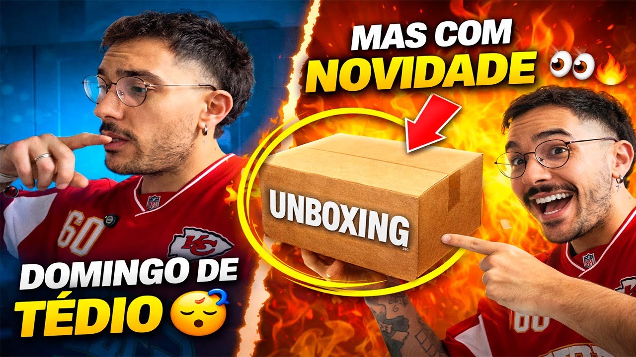 Domingo parado virou UNBOXING! 📦🔥 Novidade no canal