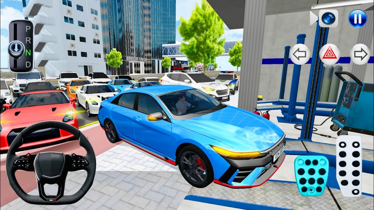 New Elantra N vs All Vehicles in Auto Repair Shop 🚗🔧 | 3D Driving Class 2026 Android Car Gameplay