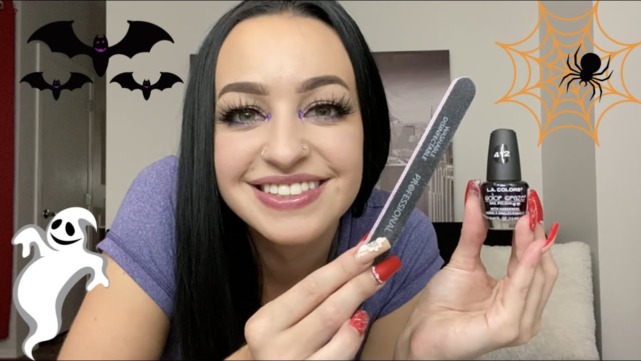 [ASMR] Doing Your Halloween Manicure