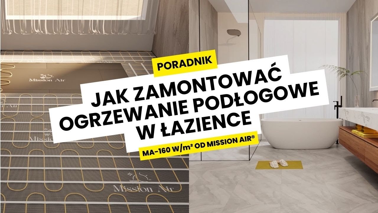Jak zamontować ELEKTRYCZNĄ MATĘ GRZEWCZĄ POD PŁYTKI MA-160 w łazience? Zobacz to na własne oczy!