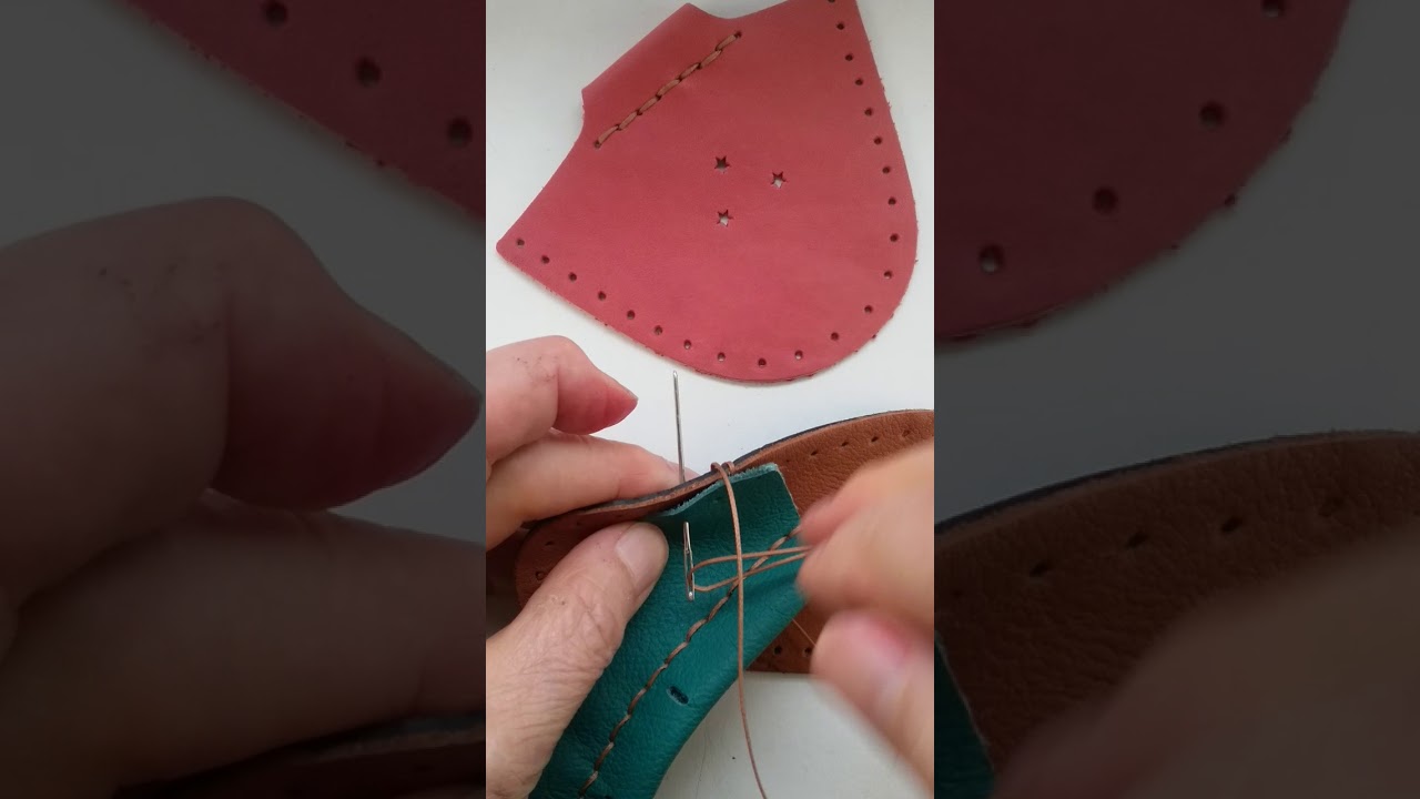 6. How to begin stitching the uppers to the sole