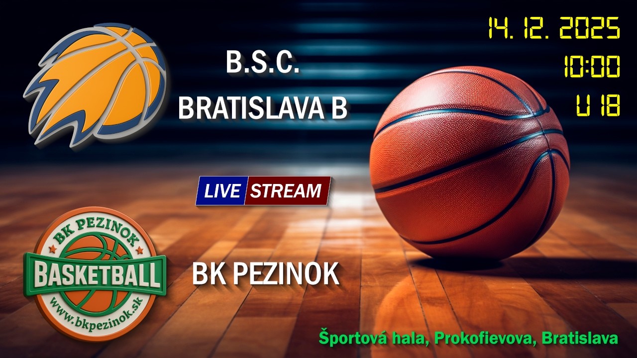 B.S.C. Bratislava B vs BK PEZINOK - 14/12/2025