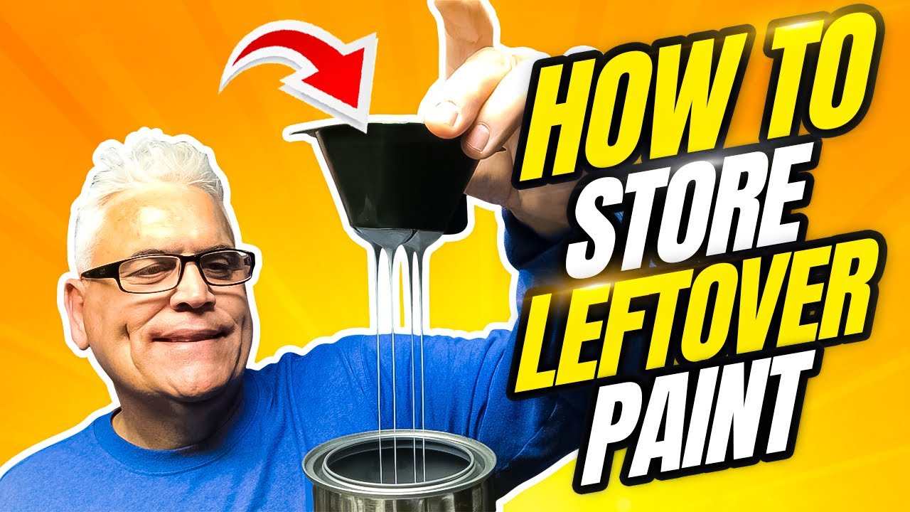 HOW TO STORE LEFTOVER PAINT! Helpful Hints!
