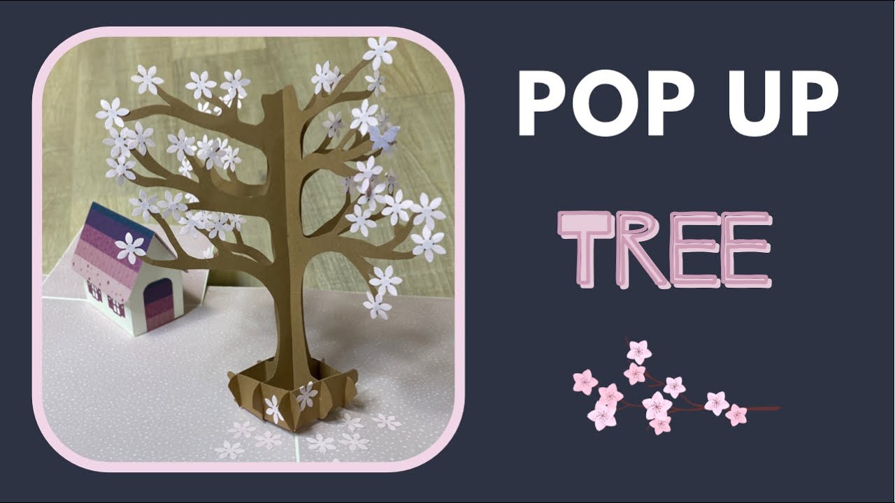 Pop Up Tree in a Scrapbook | Дерево в альбоме