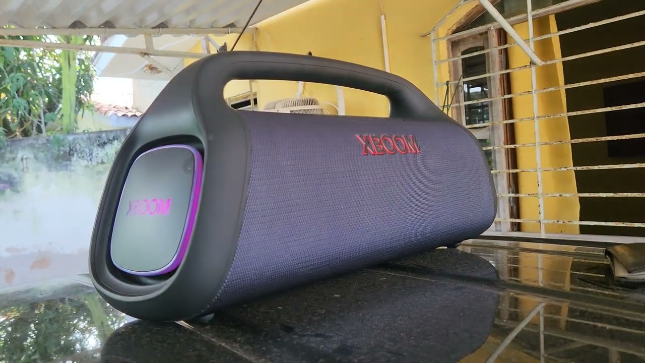 Lg Xboom Xg9s Tocando Forró Em Ambiente Externo