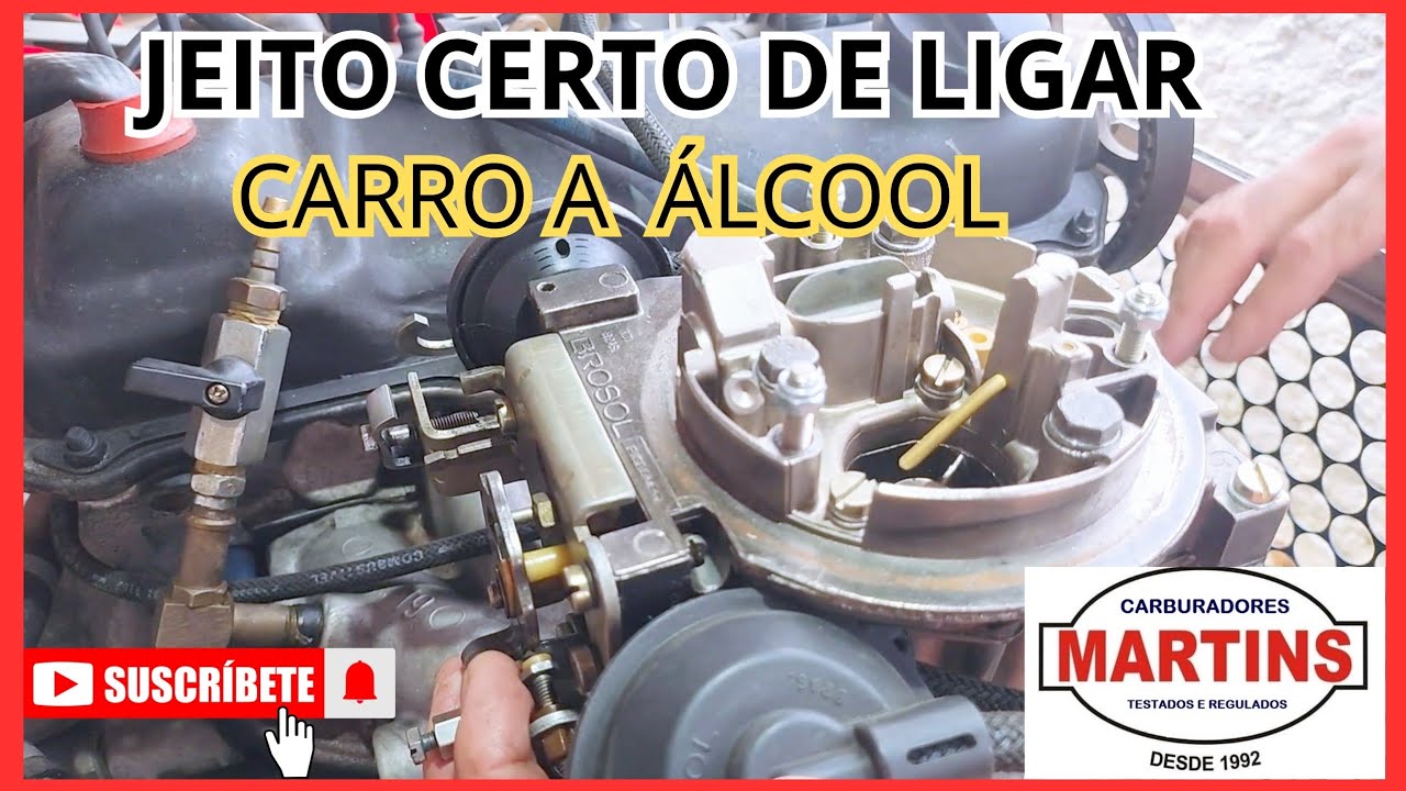 Partida Correta em Carro a Álcool (Evite Erros!) #martinscarburador 