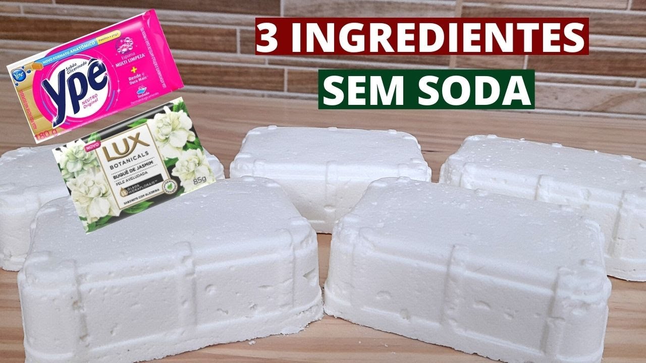 SABÃO DE SAL PERFUMADO COM SOMENTE 3 INGREDIENTES  -   ECONOMIZE OU FATURE MUITO