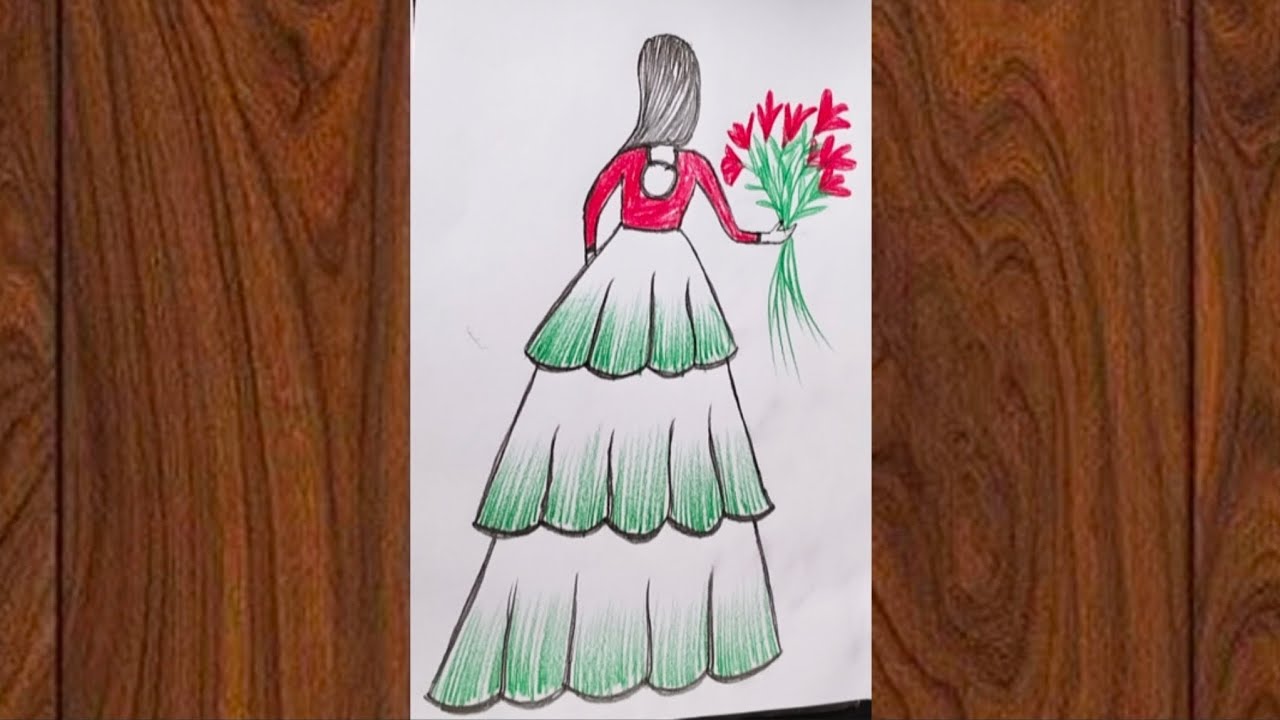 Holi special Girl Drawing|Beautiful girl drawing holi special drawing  #holispecial #drawing #viral 