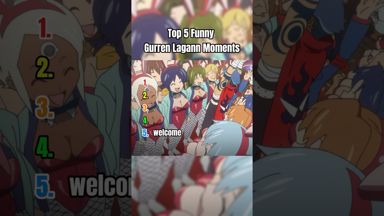 Ranking top 5 funny gurren lagann moments