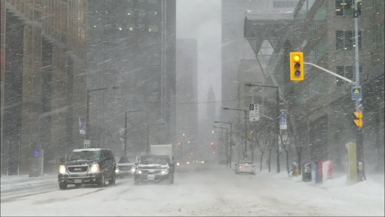 Snow Storm Blizzard in Toronto Canada