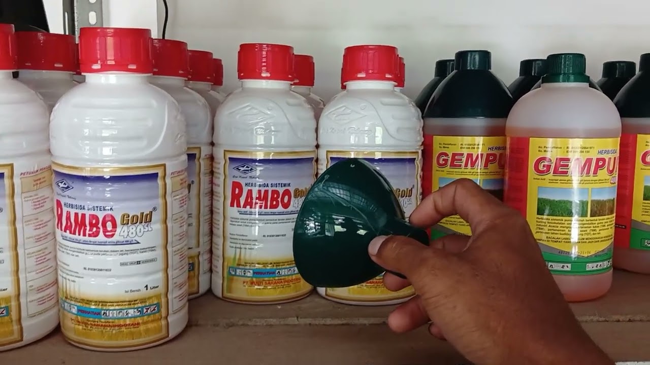 cara penggunaan dosis herbisida || obat rumput #herbisida