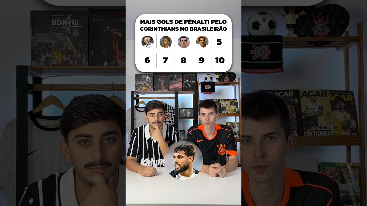 JOGADORES COM MAIS GOLS DE P&Ecirc;NALTI PRO CORINTHIANS NO BRASILEIR&Atilde;O #futebol #corinthians #brasileirao
