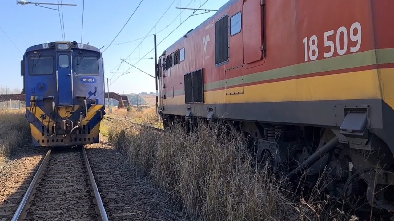A rescued train on the NATCOR mainline KZN between Johannesburg and Durban.
