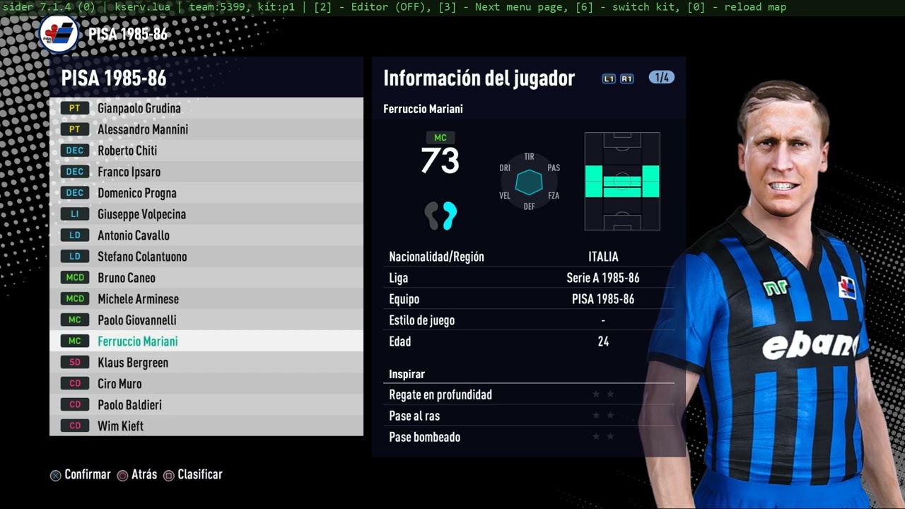 CLASSIC PES 2021: SERIE A 1985/86 - PISA