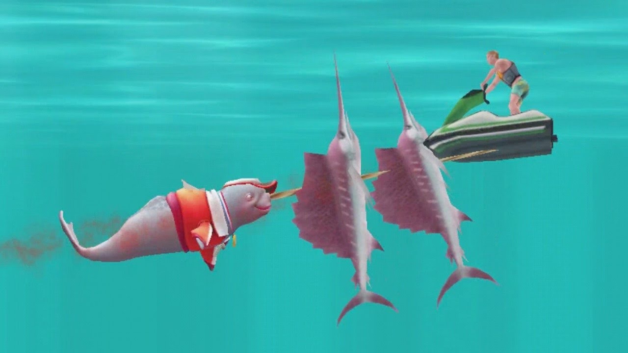 Hungry Shark Evolution - Наташа Нарвал, геймплей для Android #15