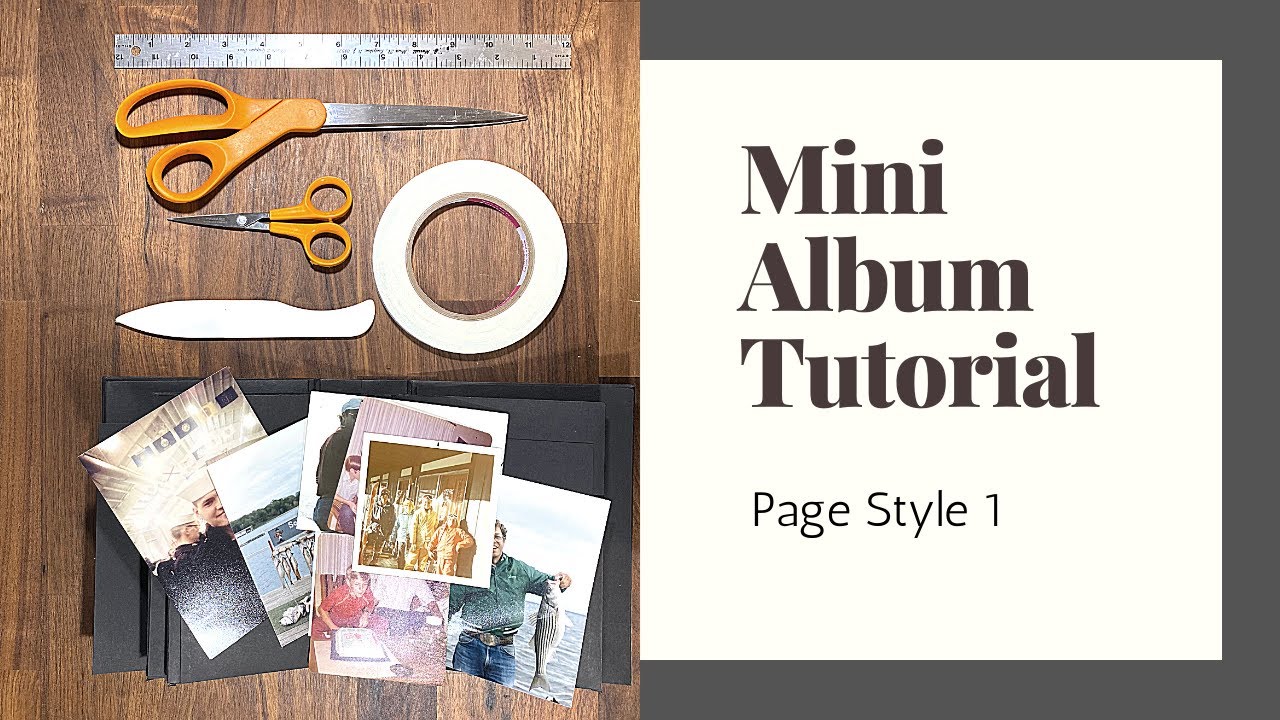 Mini Album Tutorial Page Style 1-part of a series on how to make a mini album