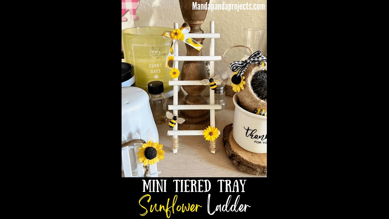 Mini Sunflower Tiered Tray Ladder - Summer - April 2022