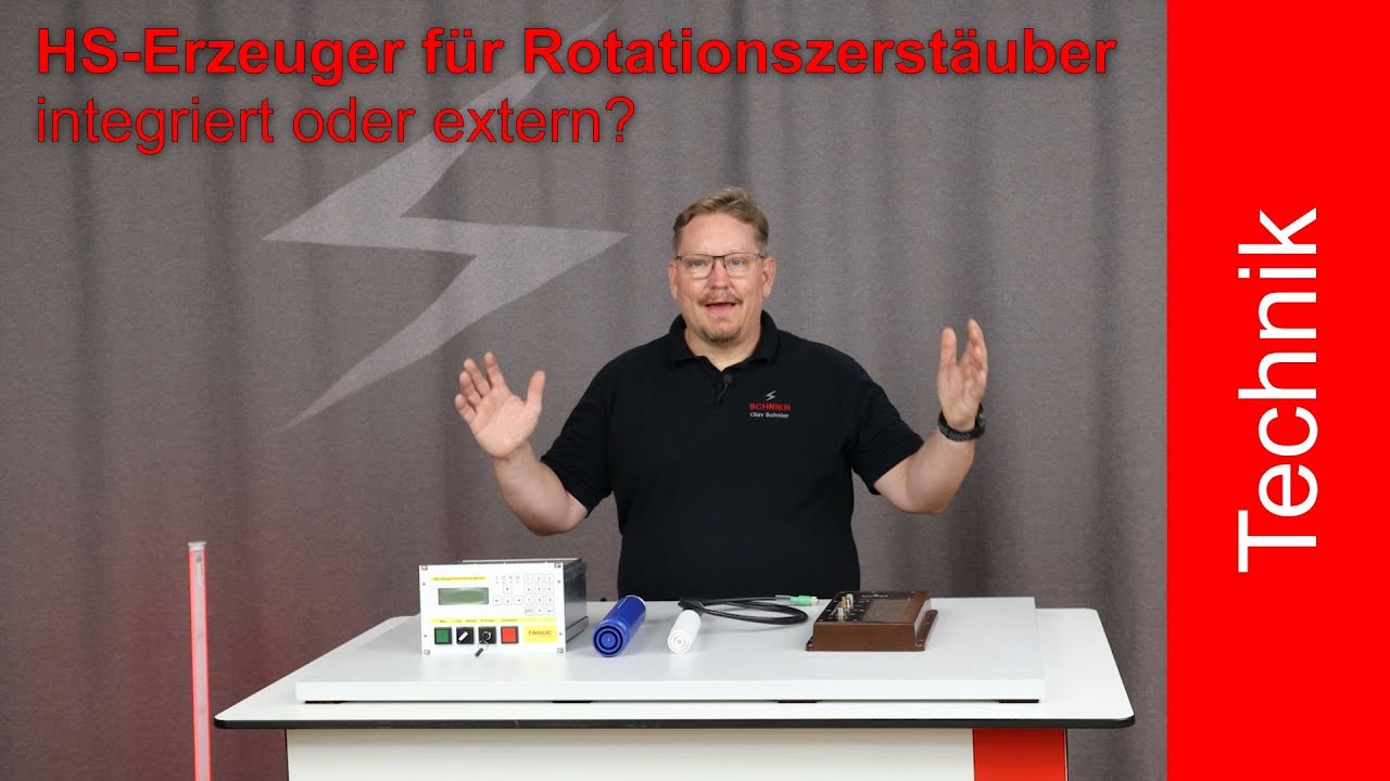 Der richtige Hochspannungs-Erzeuger für Rotationszerstäuber 💦