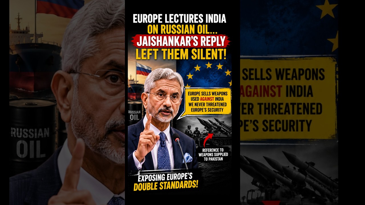 Jaishankar EXPOSES Europe's Double Standards! | Viral Response                  #russianoil #shorts