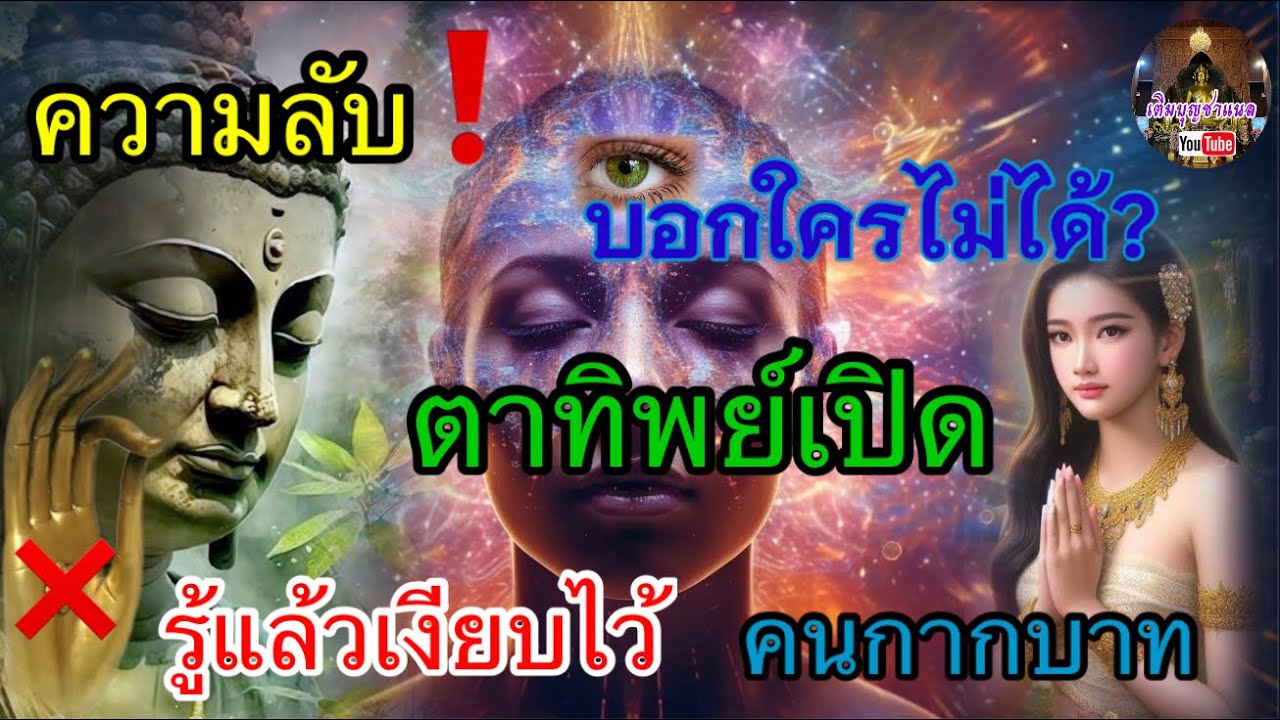 ความลับ!!อย่าบอกใคร ตาทิพย์เปิด รู้แล้วเงียบไว้ คนกากบาทกลางฝ่ามือ เมื่อตาที่3เปิด