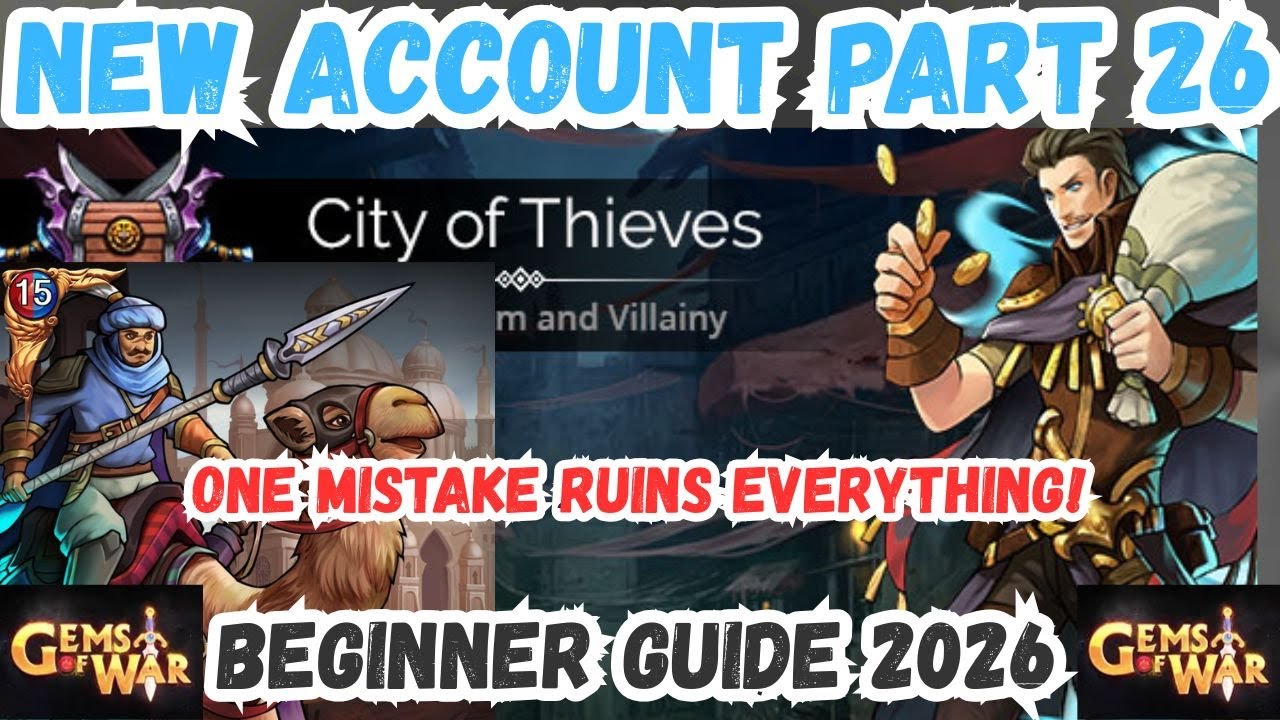 City of Thieves Event (careful...) New Account Playthru Pt26 Lvl 864 Gems of War Beginner Guide 2026