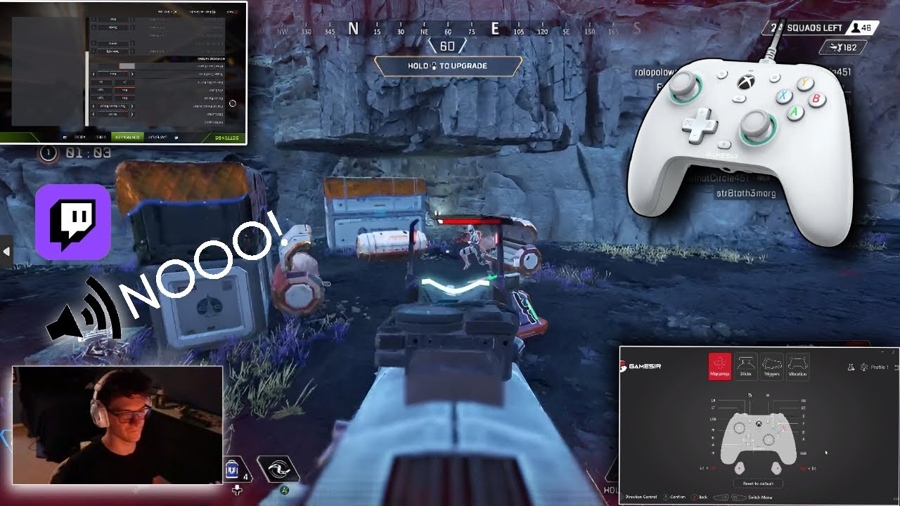 Killing Streamers in Apex + Aim and Movement settings (GameSir G7 Se) | Ash Clips