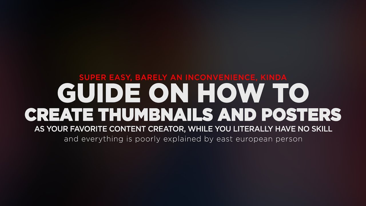 kind of GUIDE ON HOW TO CREATE FORTNITE THUMBNAILS AND POSTERS while you literally have no skill