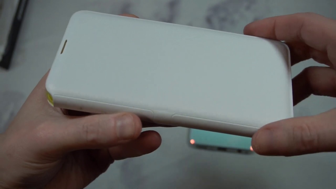Official Samsung Galaxy S10e LED Wallet Case, White Unboxing and Review