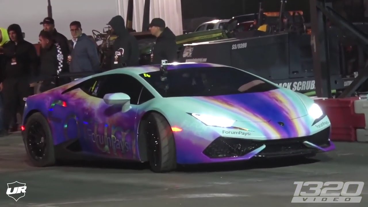 Coy's Underground Racing Huracan vs light weight GTR by AMS.