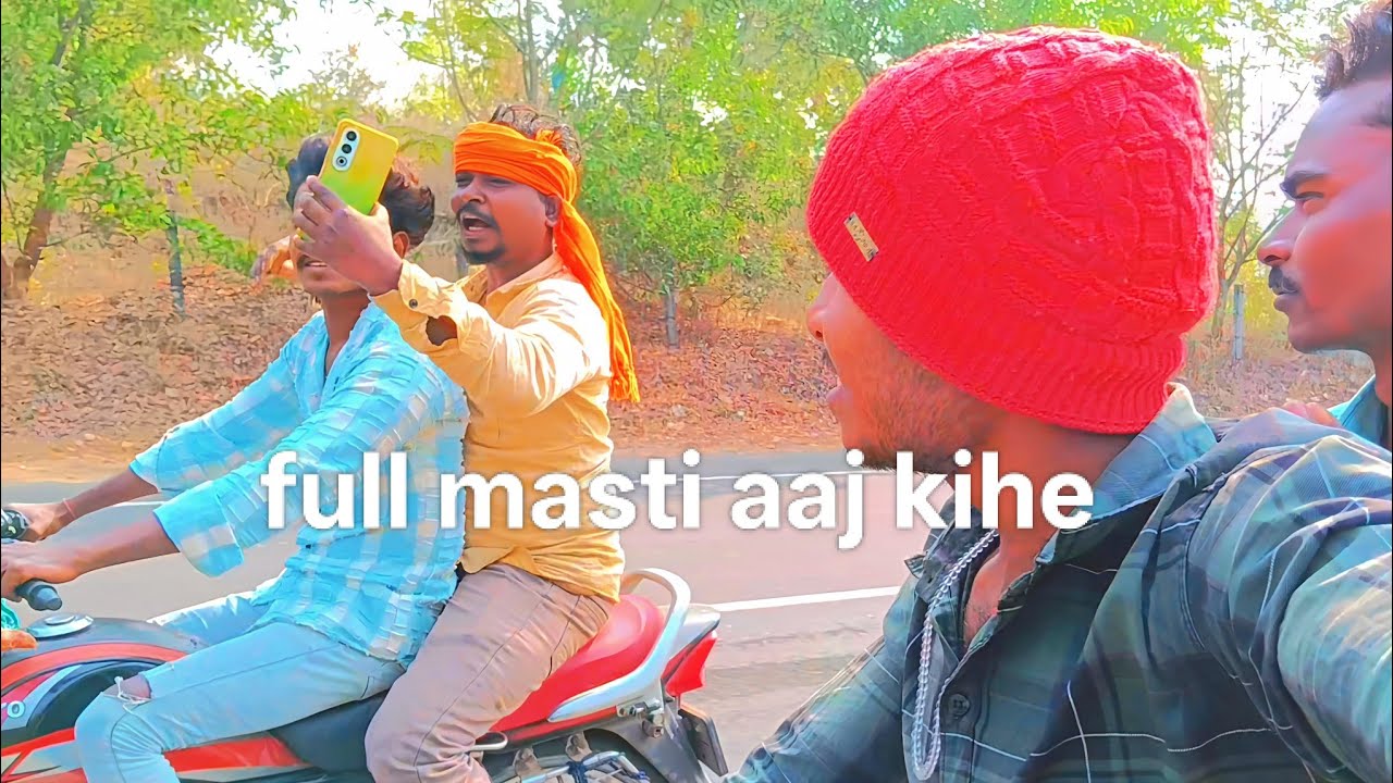 Zoz bhajar me jela hamu Kam hatu aena🏍️ #funny 🏍️mahesh bhaiandharshu and santosh bhai #comedy #desi