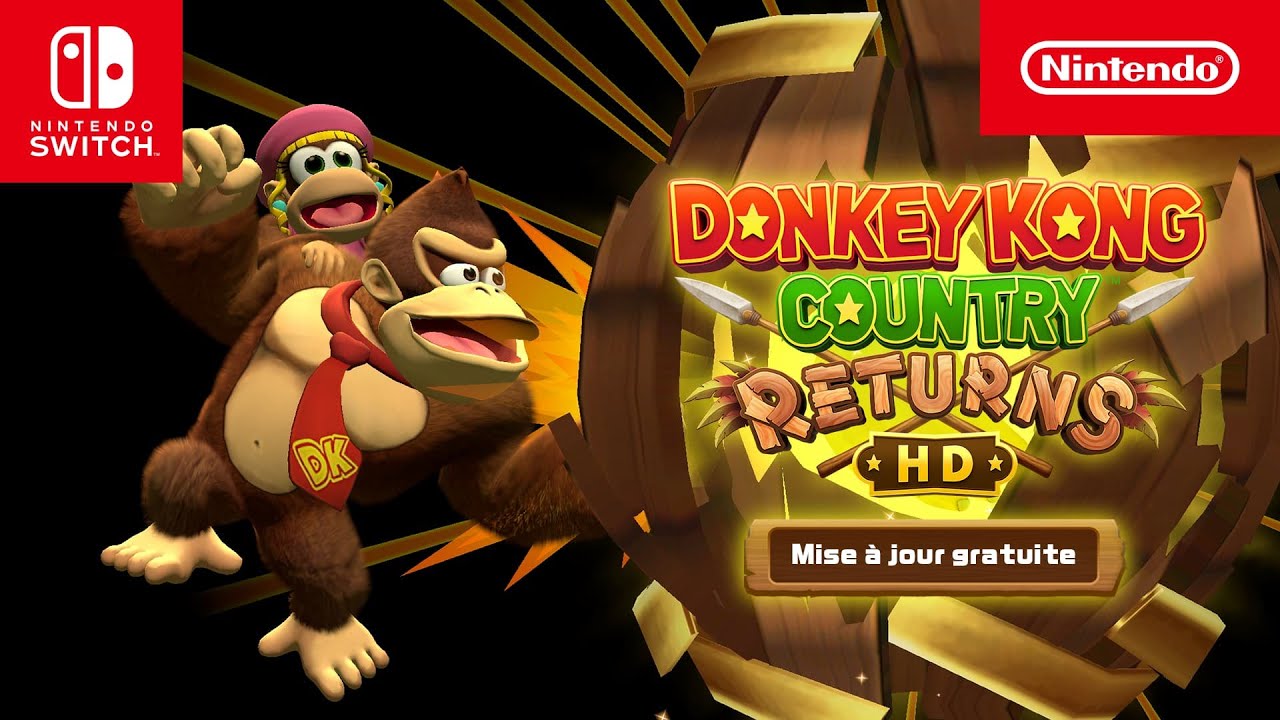Donkey Kong Country Returns HD – Mise à jour gratuite disponible !  (Nintendo Switch)