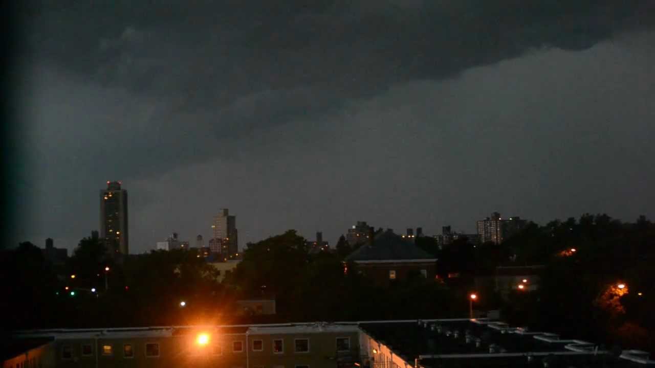07/26/2012 - Severe Thunderstorm Warning/Tornado Watch - New York City, NY. (Raw Footage)