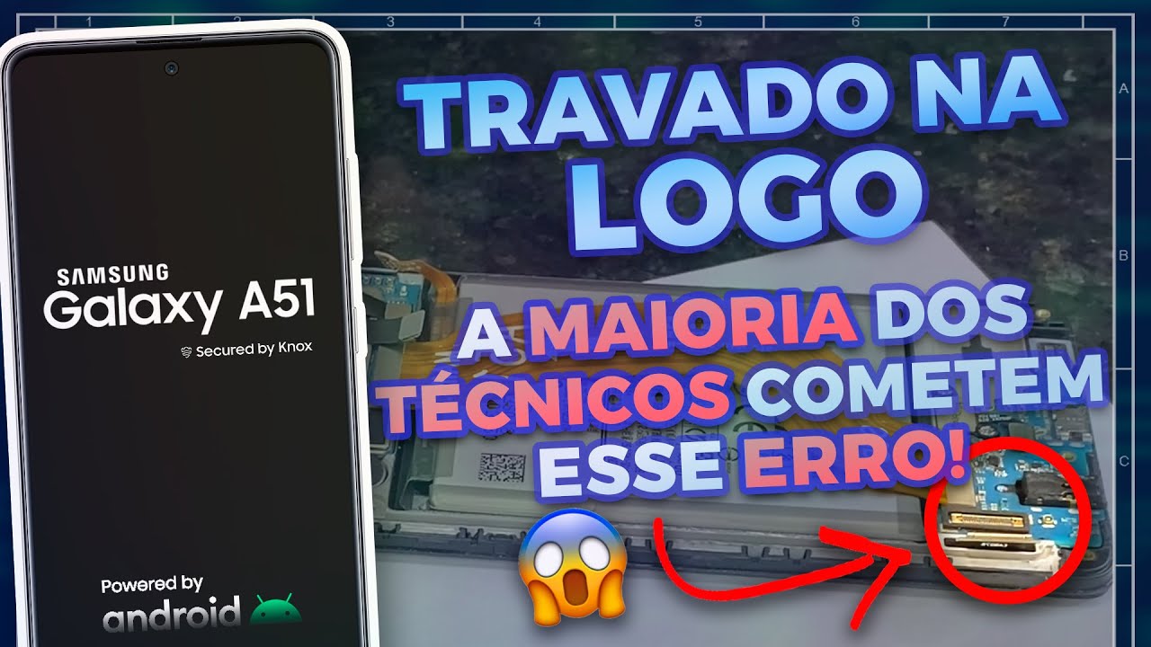 Samsung A51 Travado na Tela Inicial? A Maioria dos Técnicos Cometem Esse Erro!