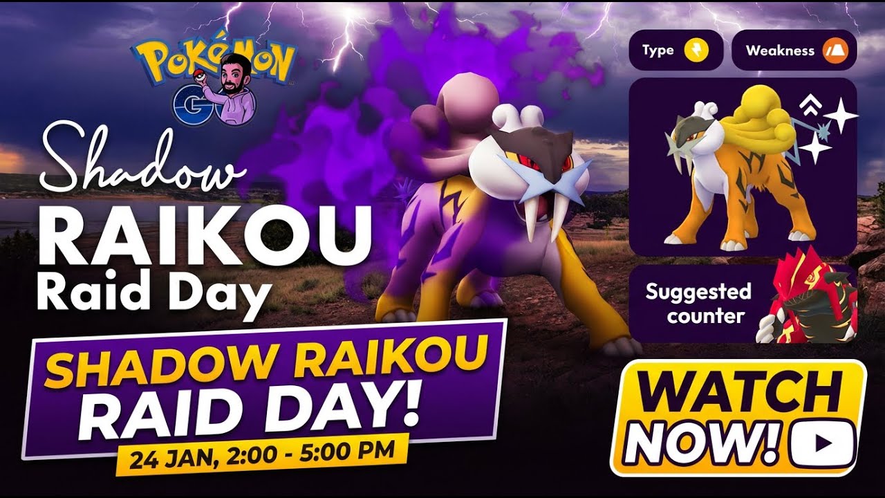 Raid-Tag mit Crypto-Raikou - Pokémon GO