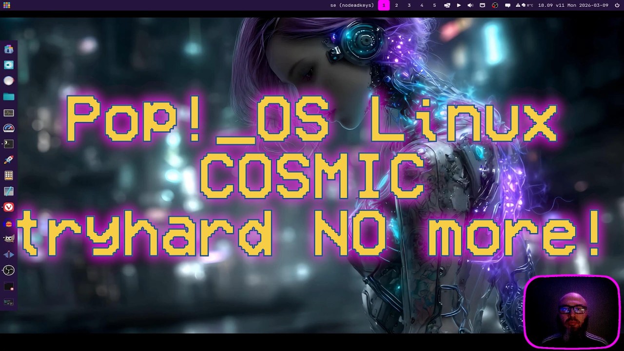 Pop OS Linux COSMIC tryhard no more! #foss #gnu #linux #popos #ubuntu #debian #cosmic
