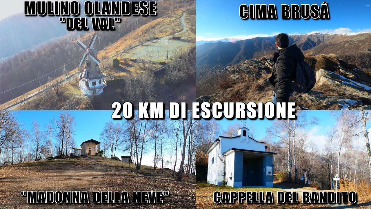 ESCURSIONE DI 20 CHILOMETRI: UN MULINO OLANDASE, LA CAPPELLA DEL BANDITO E LA CIMA DI MONTE BRUSÁ!