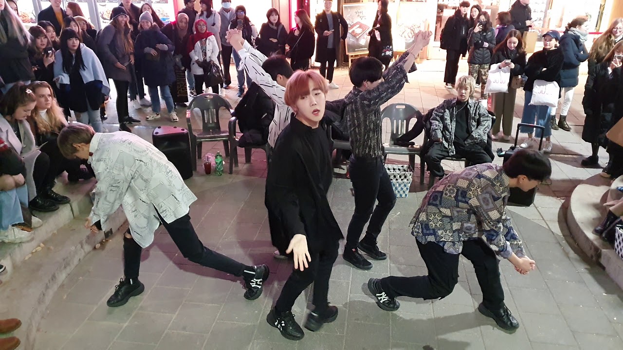 비커즈(Because-킹덤즈(Kingdoms))/ 9와 4분의 3 승강장에서 너를기다려(Run Away) - TXT/1부-5/ 20191128 홍대버스킹