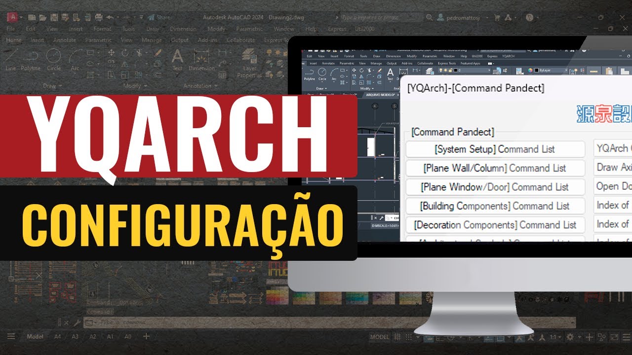 COMO CONFIGURAR O PLUGIN YQARCH I AUTOCAD PLUGIN