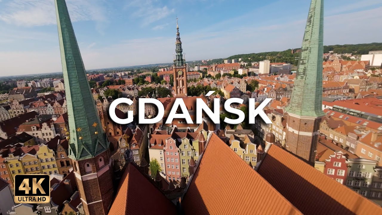 Гданьск - Старый город DJI Avata Healing the City ™ [4K] Польша