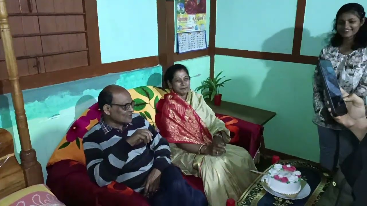 Memories of Mom and Dad's last year's marriage anniversary celebration🎊#riyusworld#moments#memories
