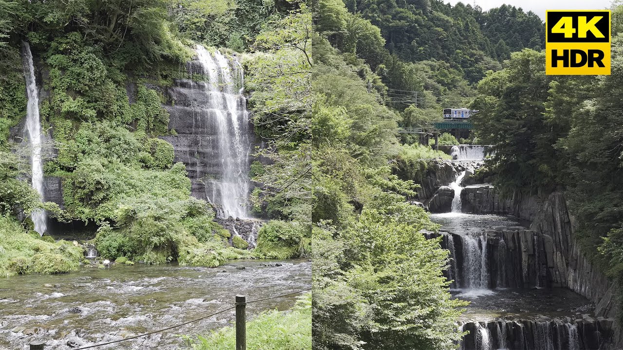 山梨県都留市で滝巡り旅 【太郎・次郎滝】【田原の滝】🎙解説ナレーションつき
