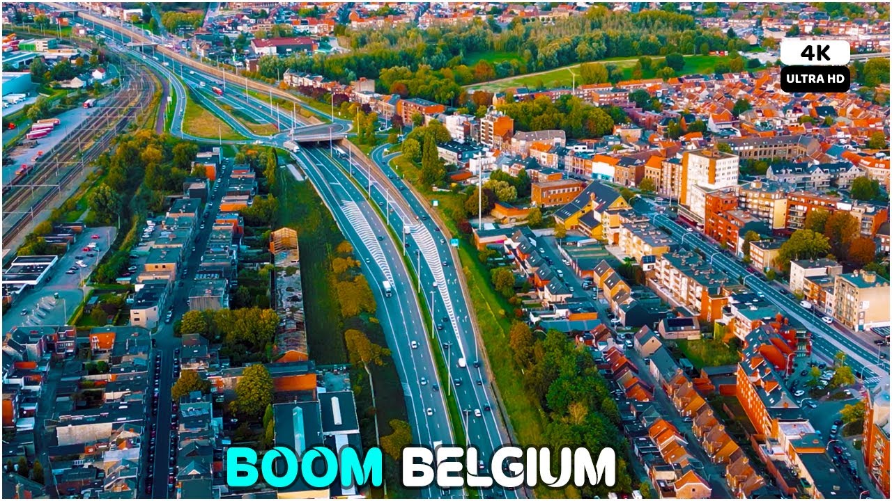 Aerial view | Boom | Willebroek | Belgium | 4K