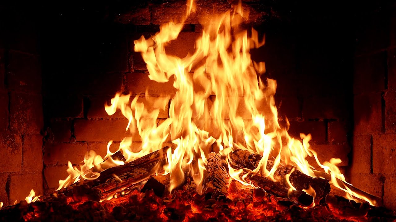 🔥 Cozy Fireplace 4K. Fireplace with Crackling Fire Sounds. Fireplace 4K UHD