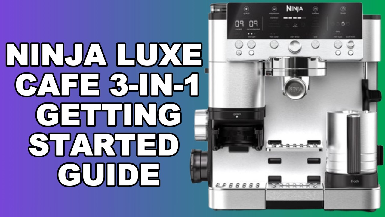 Ninja Luxe Café Premier Espresso Coffee Machine ES601UK How To Use Setup Guide