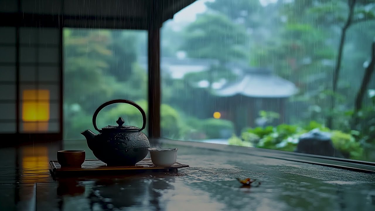 Peaceful Grounding Rain for Anxiety & Focus 🧘‍♀️ Zen Garden Nature Sounds