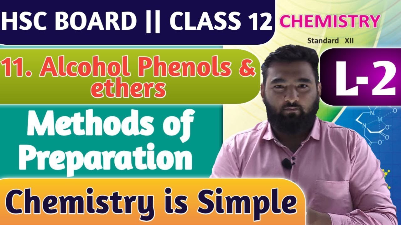 Lecture 2 Alcohol Phenol and ether class 12 HSC Board || By New Indian era #nie chemistry class 12th