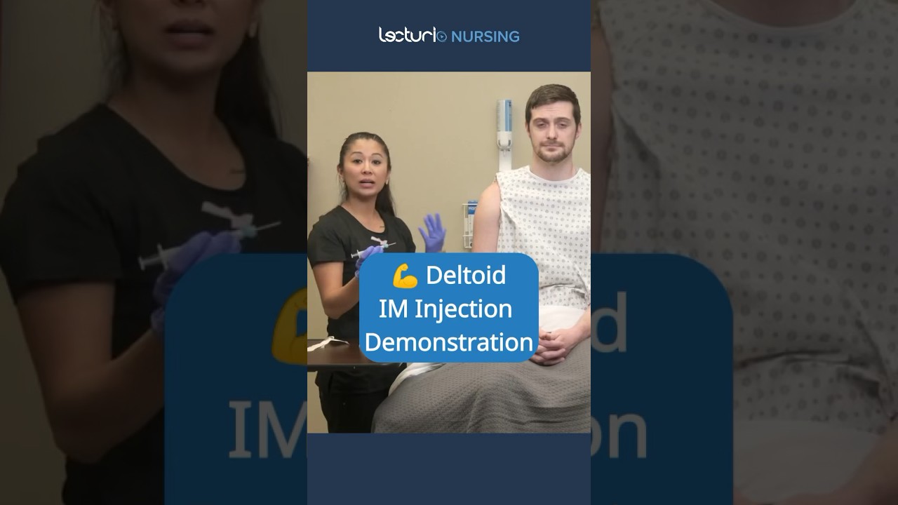 IM Injection Demonstration 💉 #InjectionTips #NursingSkills #nclex