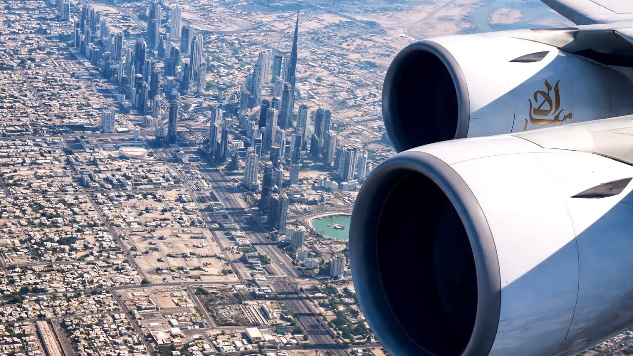 Spectacular Views | Emirates A380 takeoff | Dubai (DXB) Runway 12R
